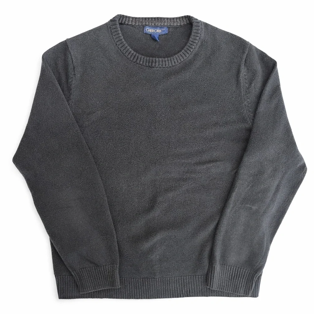 Cherokee Vintage Black Crew Neck Sweater